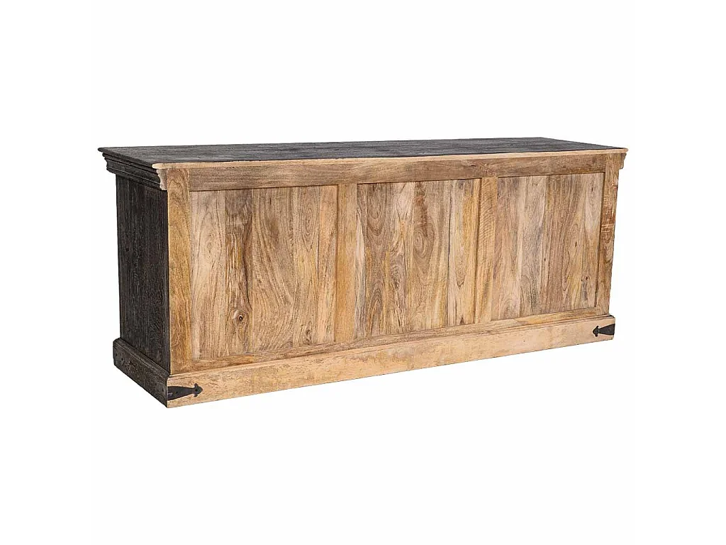 Mobile basso in legno grigio 165x46x65 cm