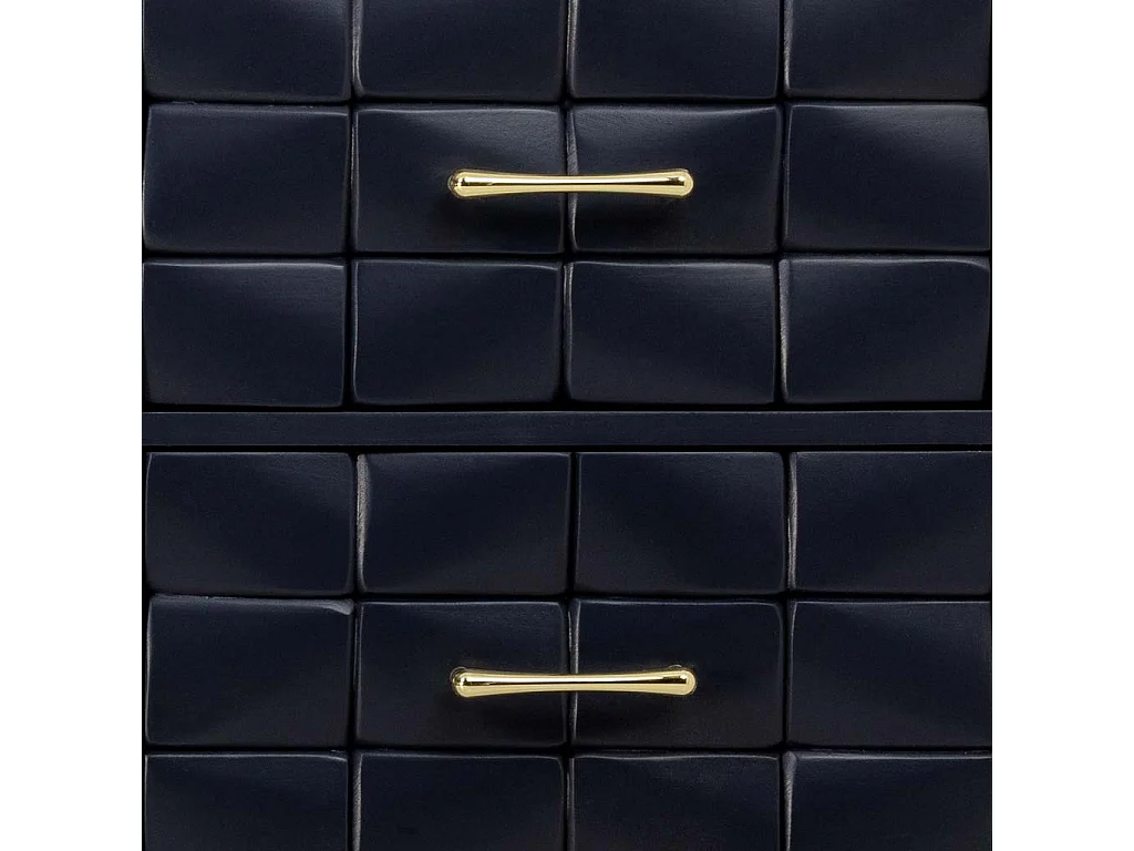 Móvel baixo de madeira preto 118x41x65h cm