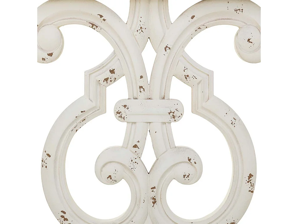 Tavolino da ingresso in legno bianco 110x36x91h cm