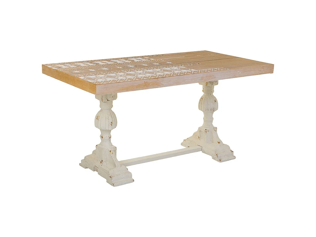 Mesa de entrada em madeira castanha 150x80x72h cm