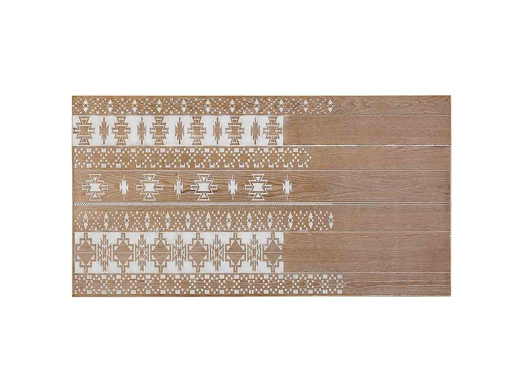 Mesa de entrada em madeira castanha 150x80x72h cm