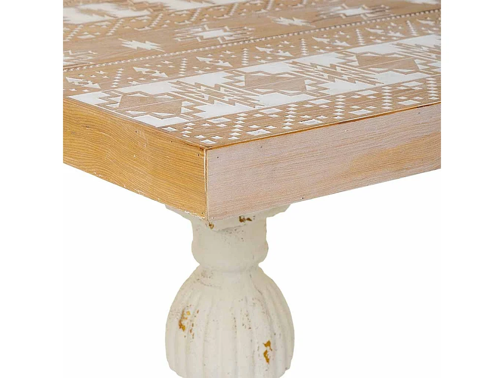 Mesa de entrada em madeira castanha 150x80x72h cm