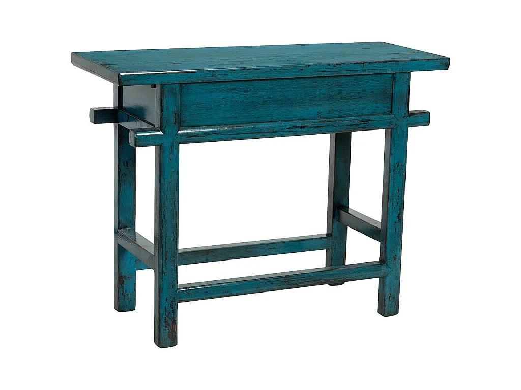Mobile da ingresso in legno blu 108x43x82h cm