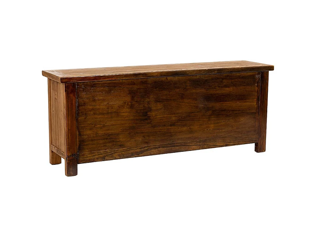 Armário baixo de madeira marrom 159x39x63h cm
