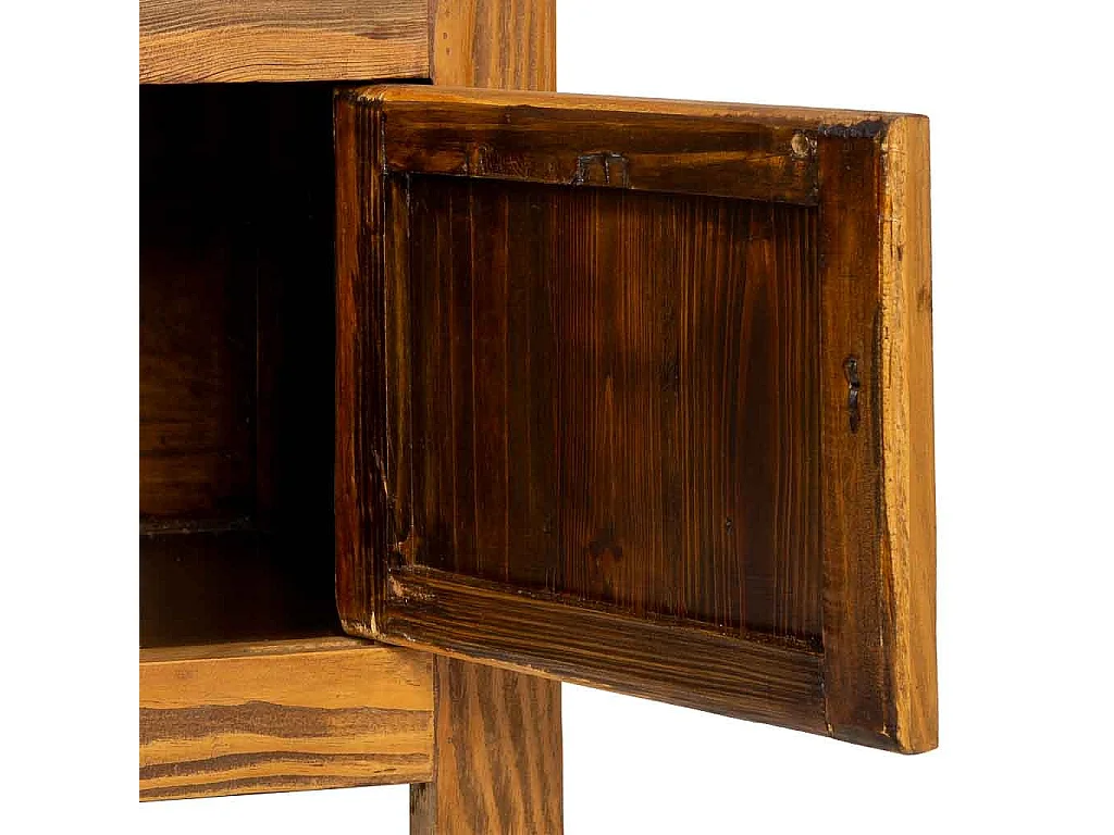 Armário baixo de madeira marrom 159x39x63h cm