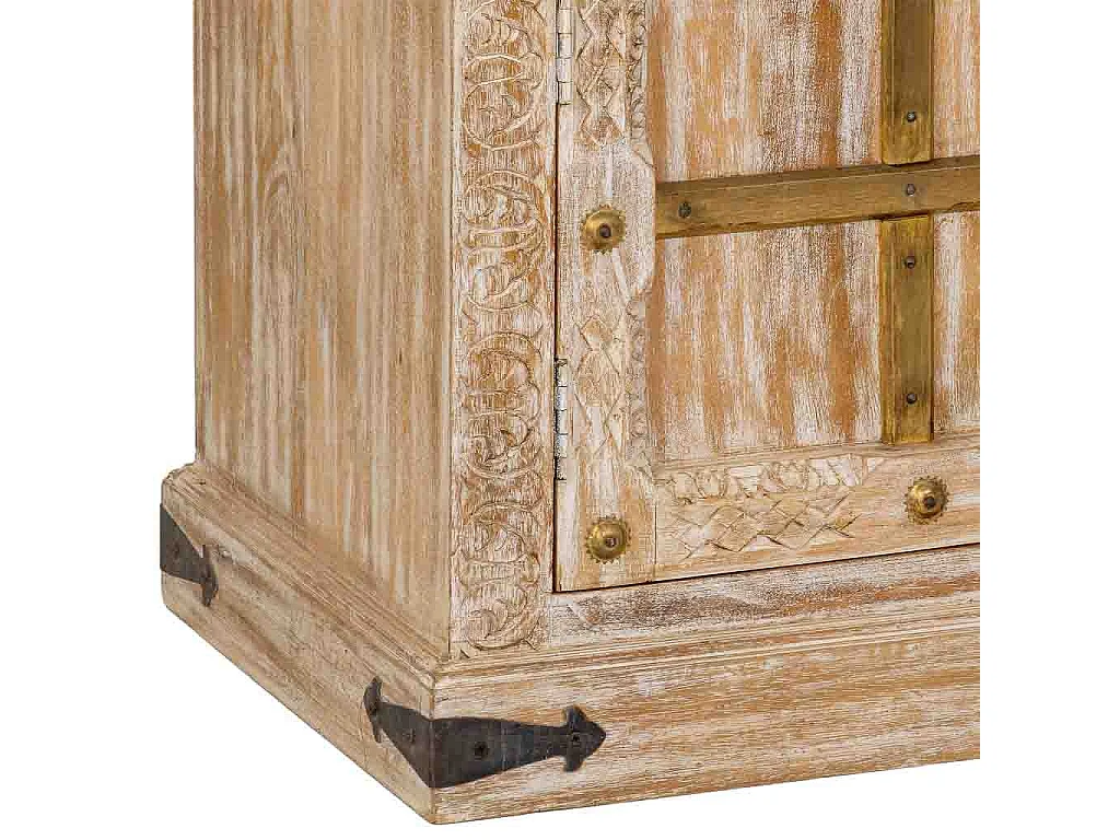 Mobiletto basso in legno bianco 165x46x65h cm