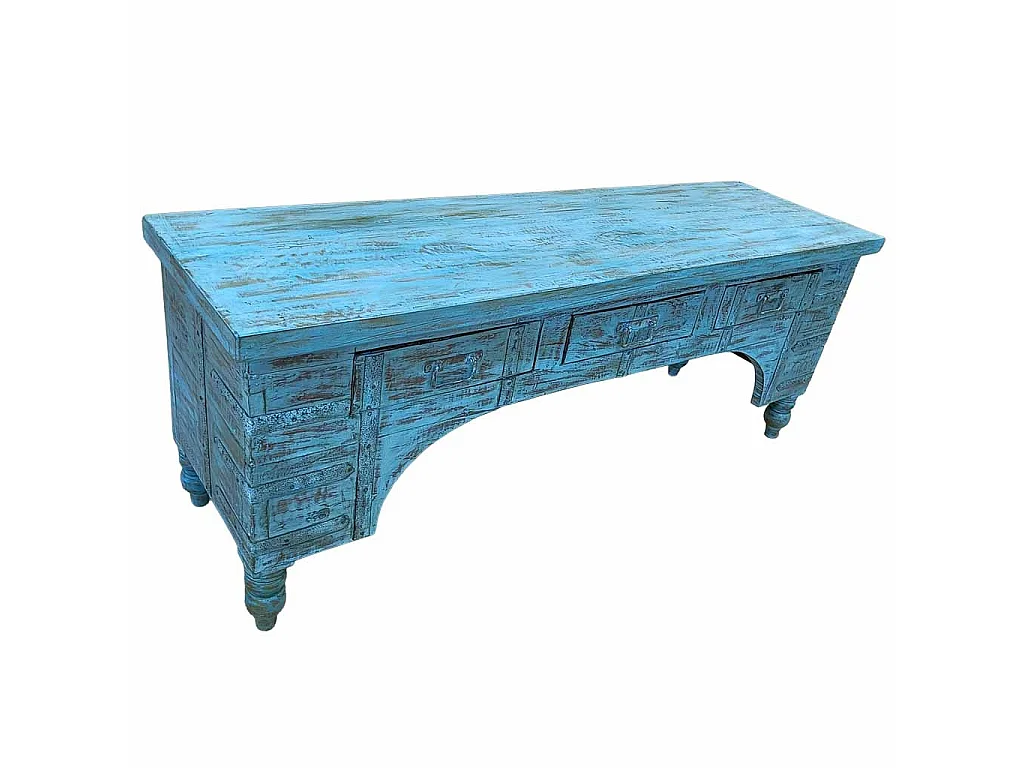 Mueble bajo de madera artesanal 165-175x45x57h cm