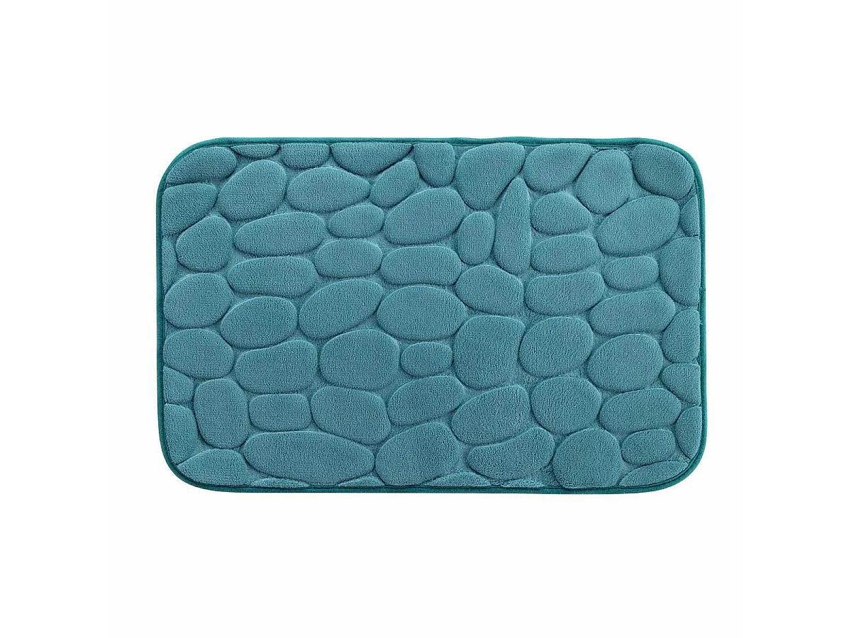Tapis de Bain "Ricochet" 50x80cm Bleu Émeraude