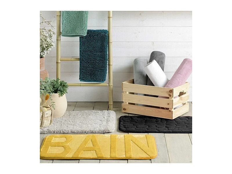 Tapis de Bain "Ricochet" 50x80cm Bleu Émeraude