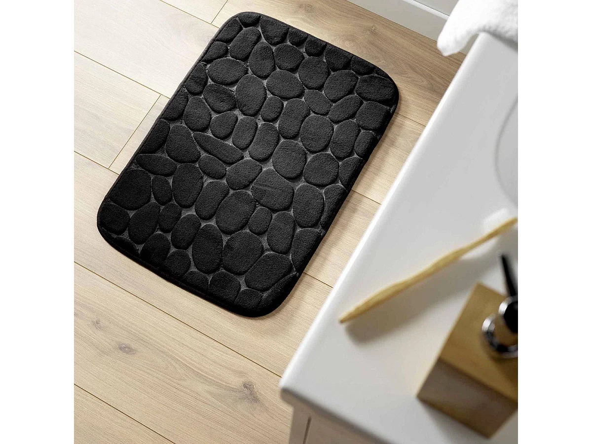 Tapis de Bain "Ricochet" 50x80cm Noir