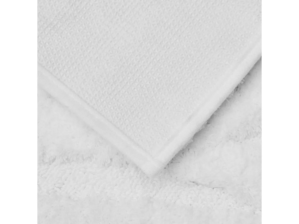 Tapis de Bain Design "Cloudy" 50x75cm Blanc
