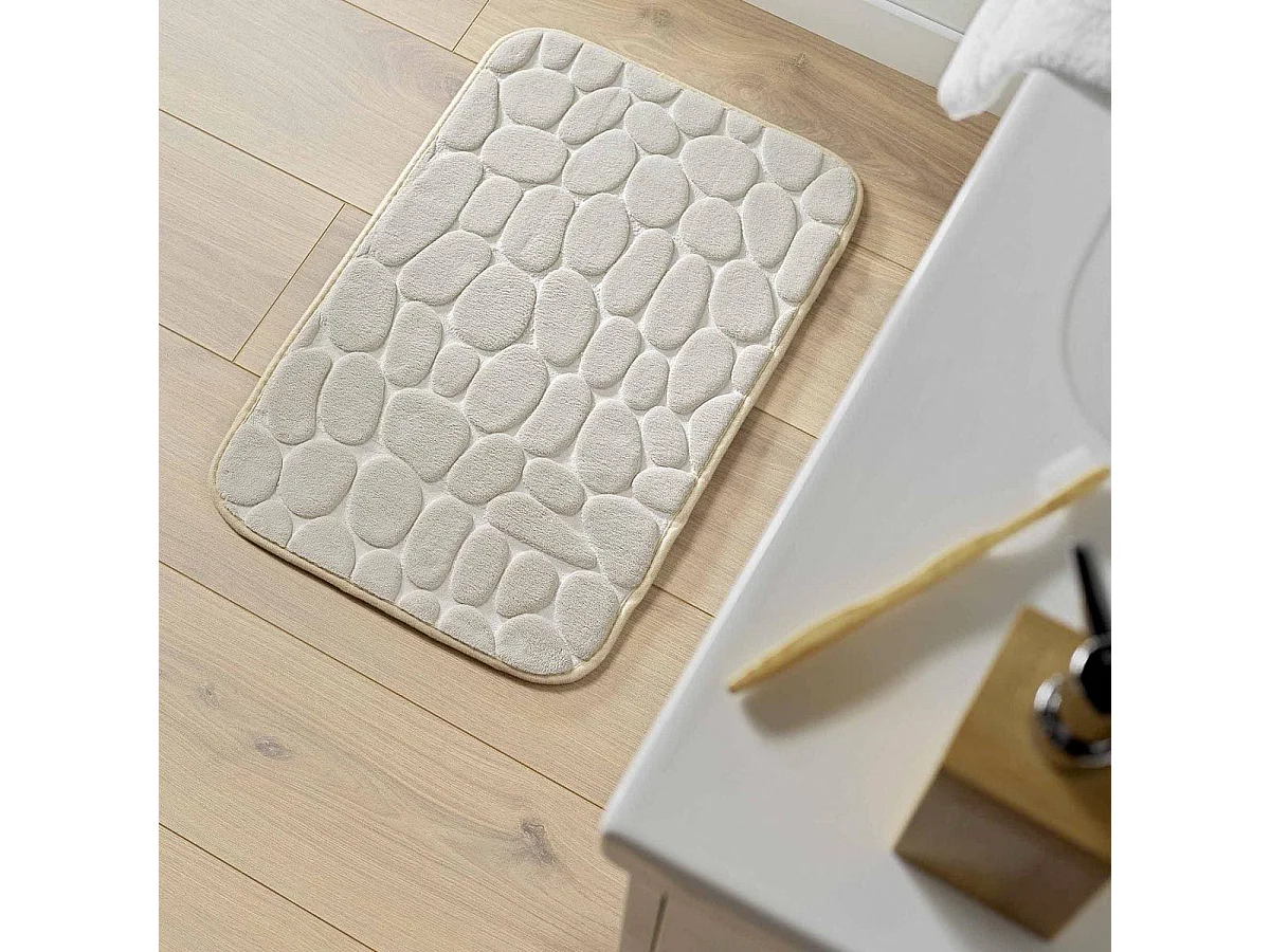 Tapis de Bain "Ricochet" 50x80cm Taupe