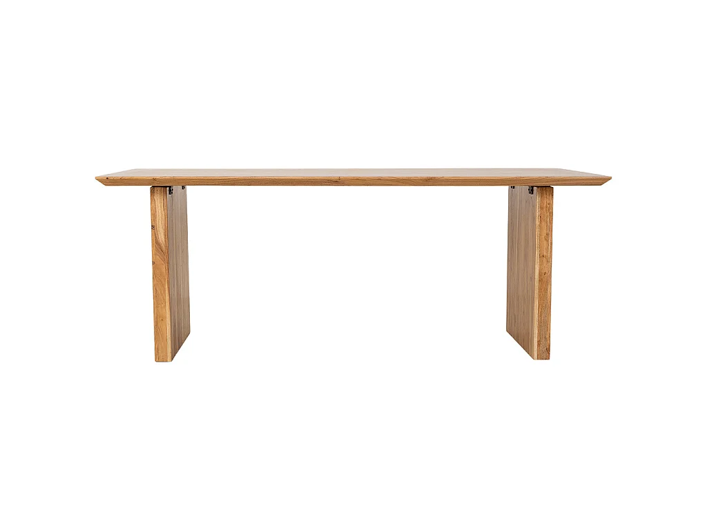 Table de salle à manger en bois marron 200x100x76 cm (hauteur)