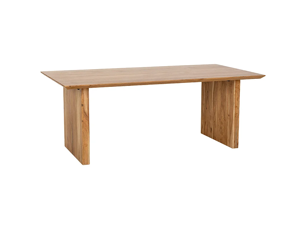 Table de salle à manger en bois marron 200x100x76 cm (hauteur)
