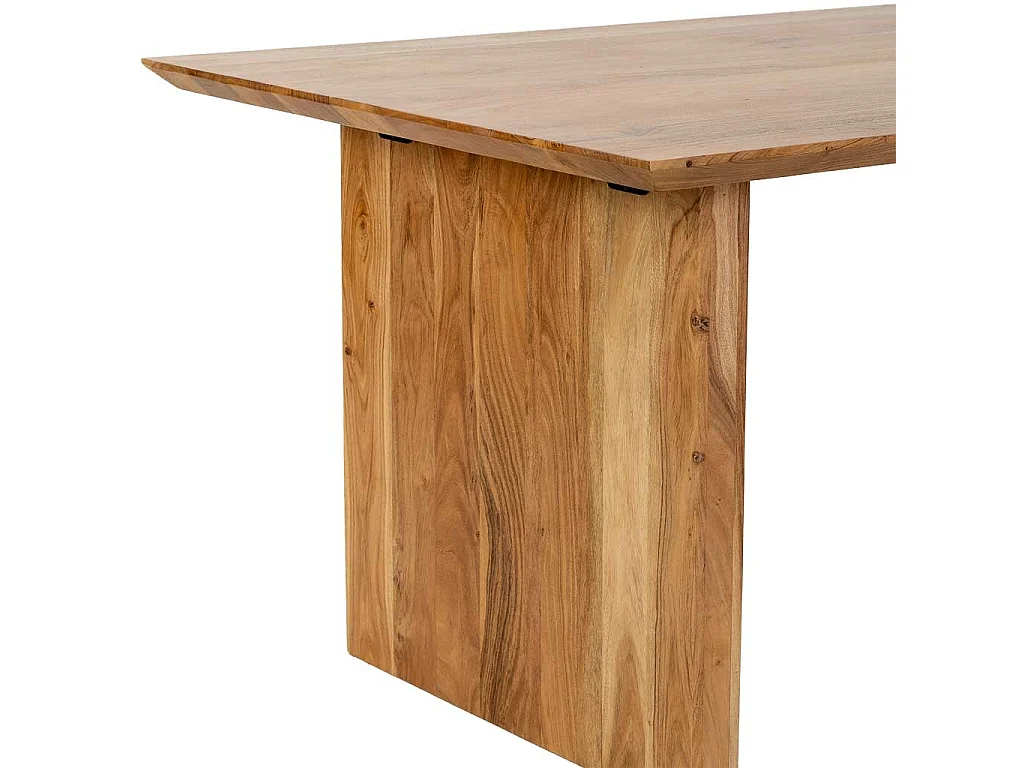 Table de salle à manger en bois marron 200x100x76 cm (hauteur)