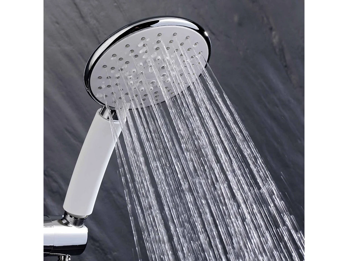 Pommeau de Douche 5 Fonctions "Hydro" 22cm Chrome