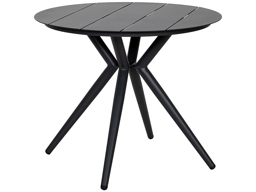 Table en aluminium gris 90x75 cm