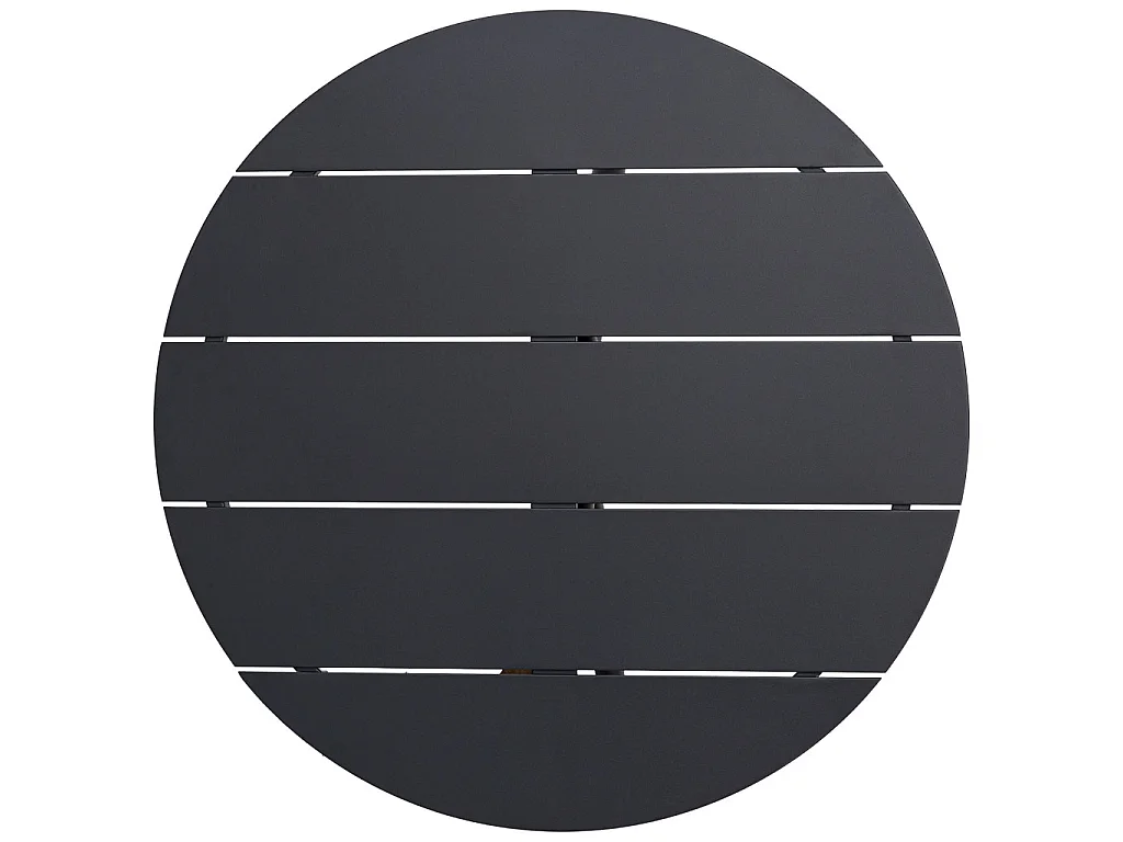 Table en aluminium gris 90x75 cm