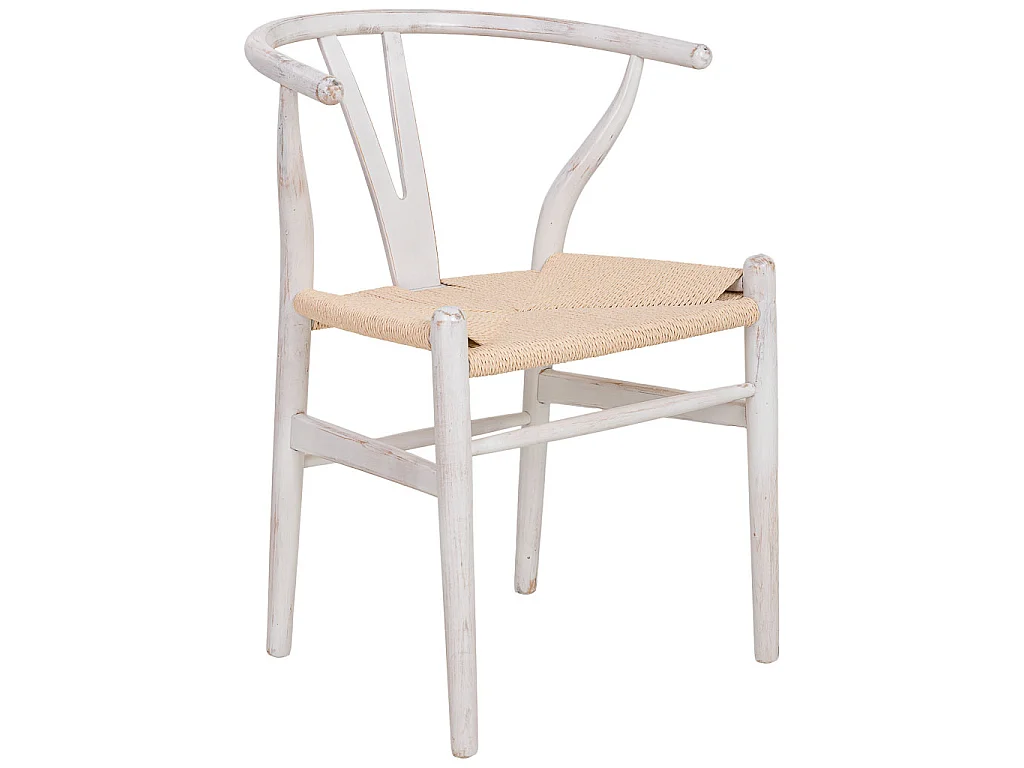 Sedia legno seduta corda beige 50x41x44/77h cm