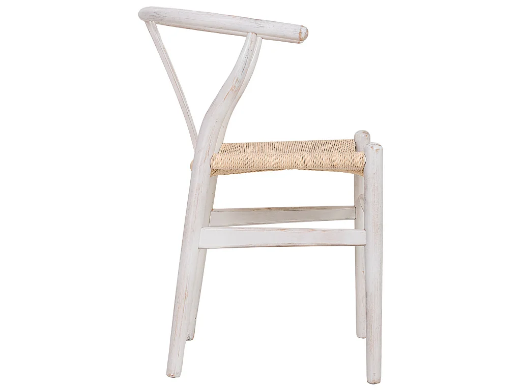 Sedia legno seduta corda beige 50x41x44/77h cm