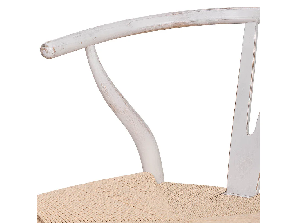 Sedia legno seduta corda beige 50x41x44/77h cm