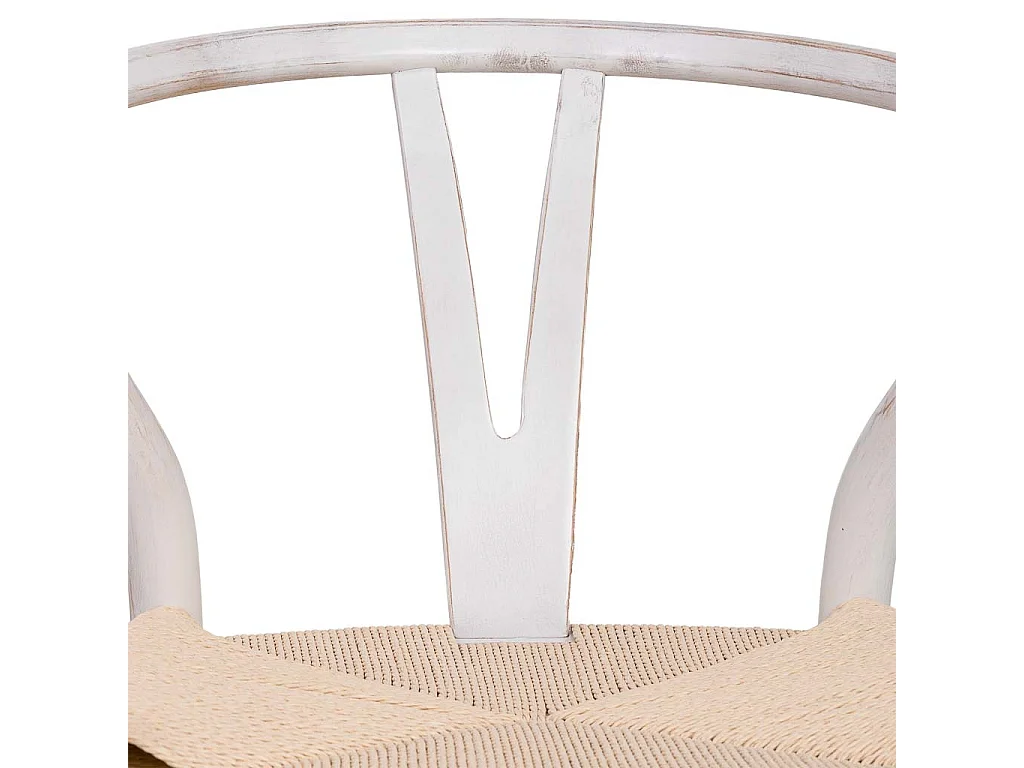 Sedia legno seduta corda beige 50x41x44/77h cm