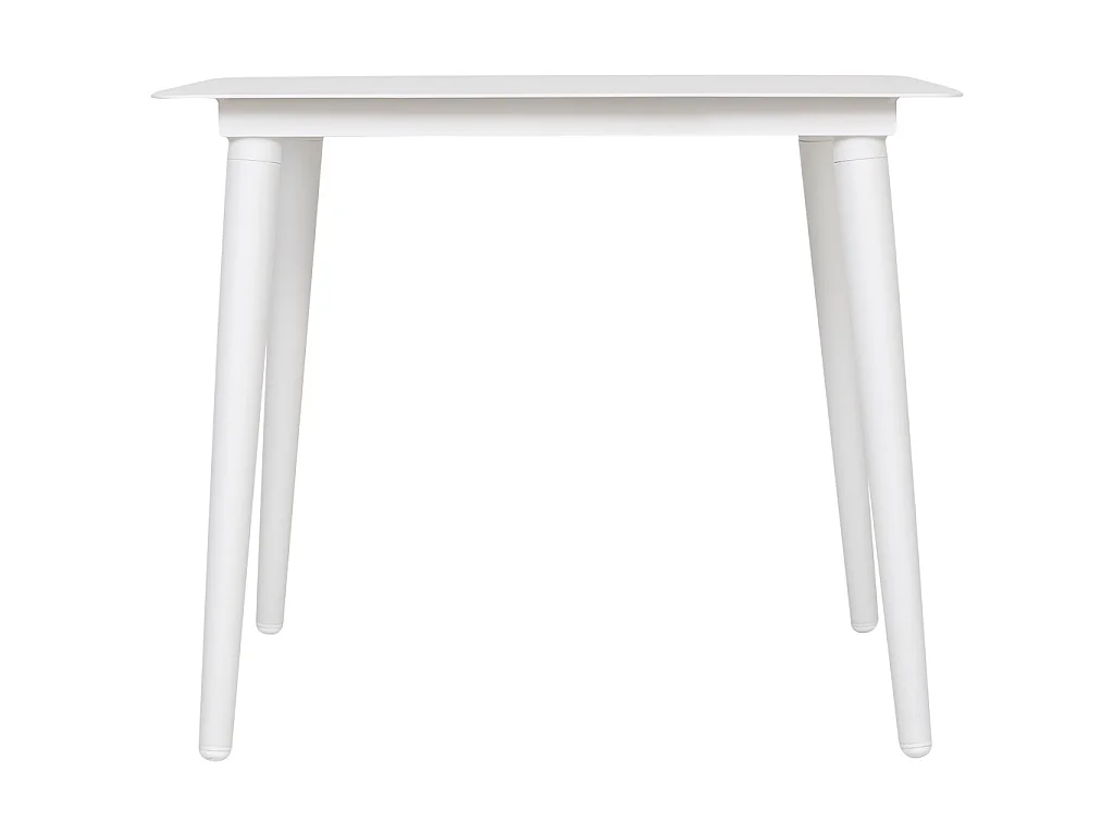 Table en aluminium blanc 90x90x75 cm