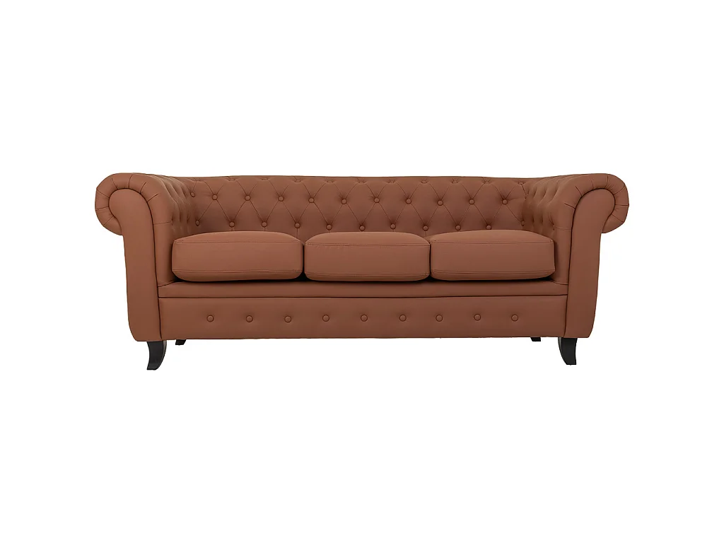 Divano in mousse color moka 199x82x76h cm