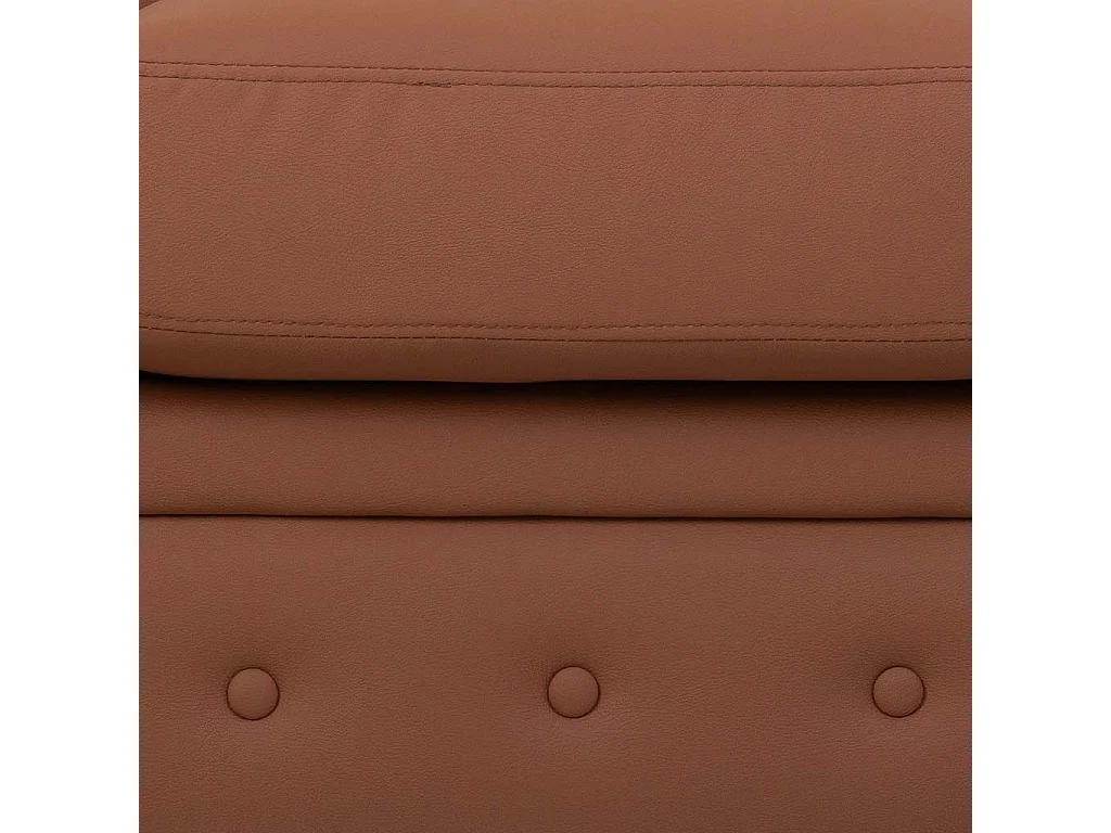 Divano in mousse color moka 199x82x76h cm