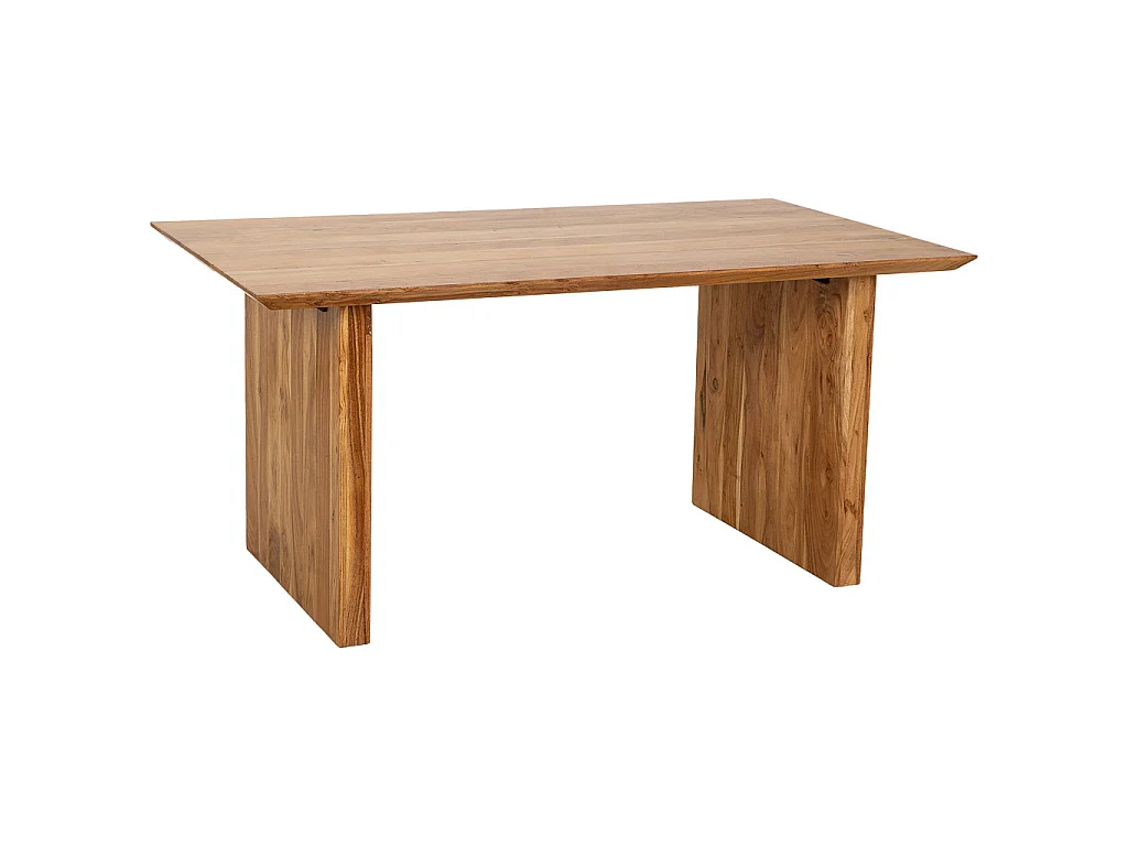 Table de salle à manger en bois marron 160x90x76 cm (hauteur)