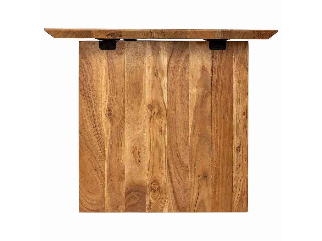 Table de salle à manger en bois marron 160x90x76 cm (hauteur)