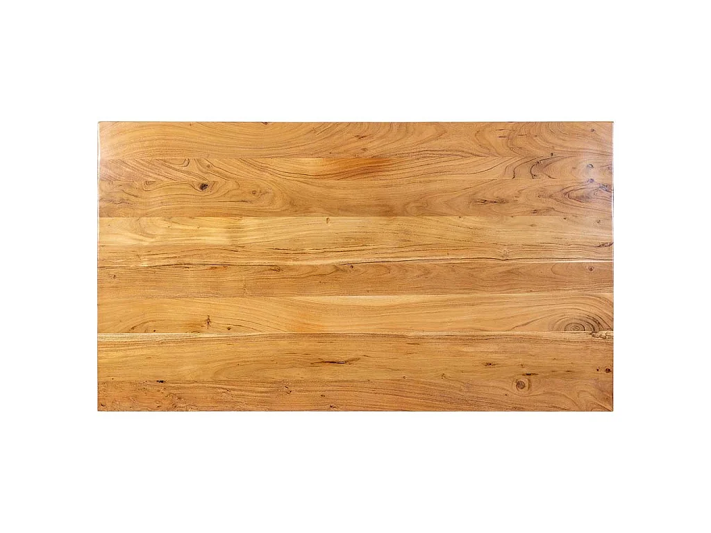 Table de salle à manger en bois marron 160x90x76 cm (hauteur)