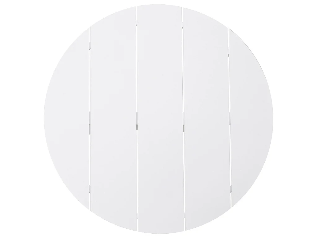 Table en aluminium blanc 90x75 cm
