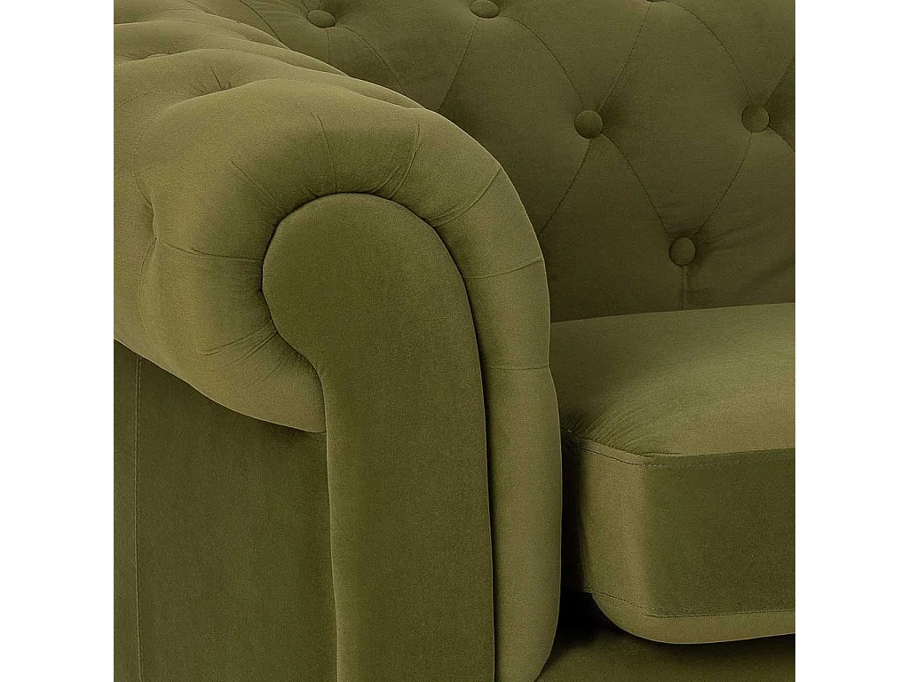 Divano verde 160x82x76h cm
