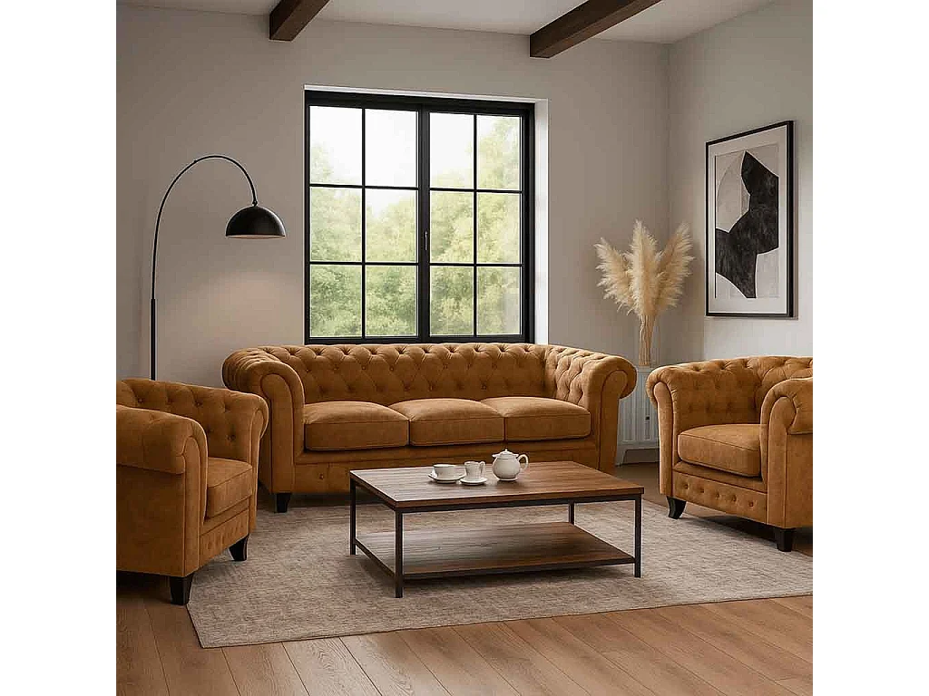 Divano beige 199x82x76h cm