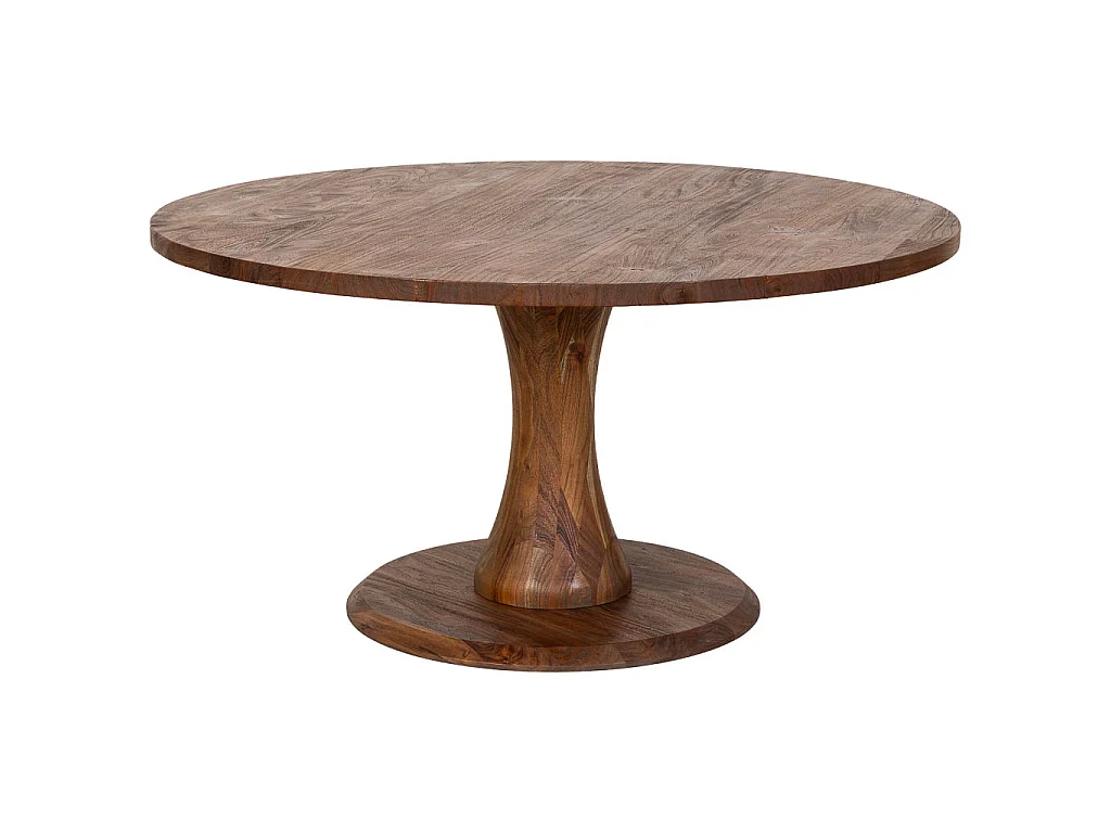Table de salle à manger en bois marron 150x150x77 cm (hauteur)