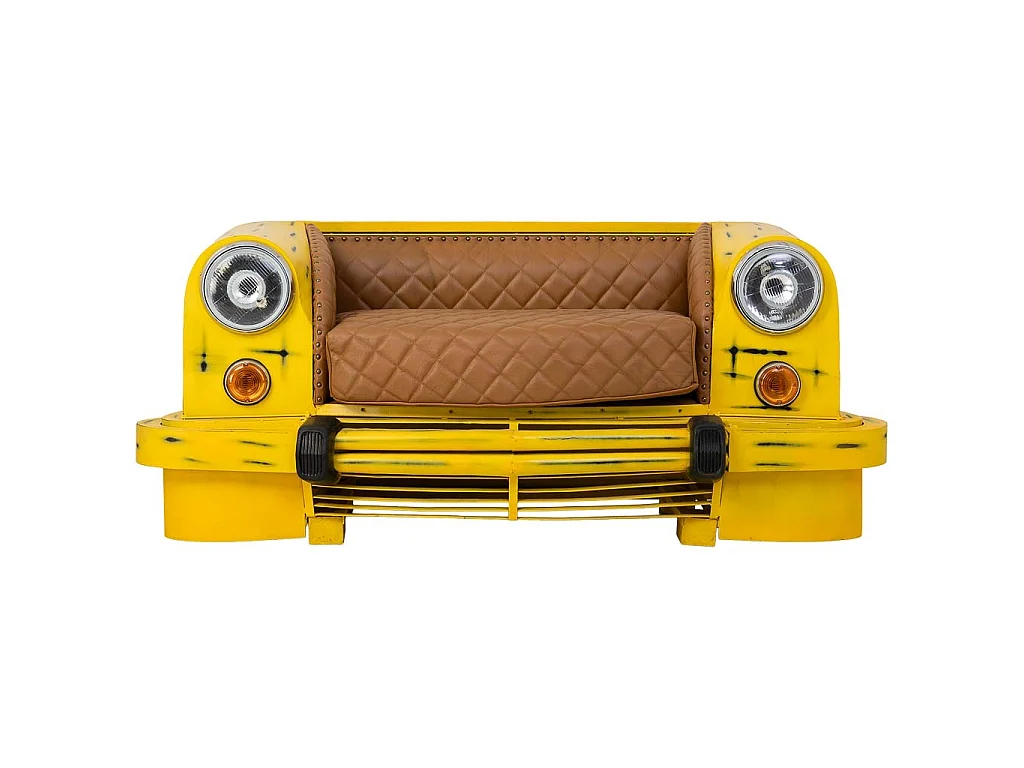 Canapé de voiture jaune 154x76x70