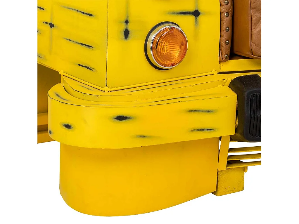 Canapé de voiture jaune 154x76x70