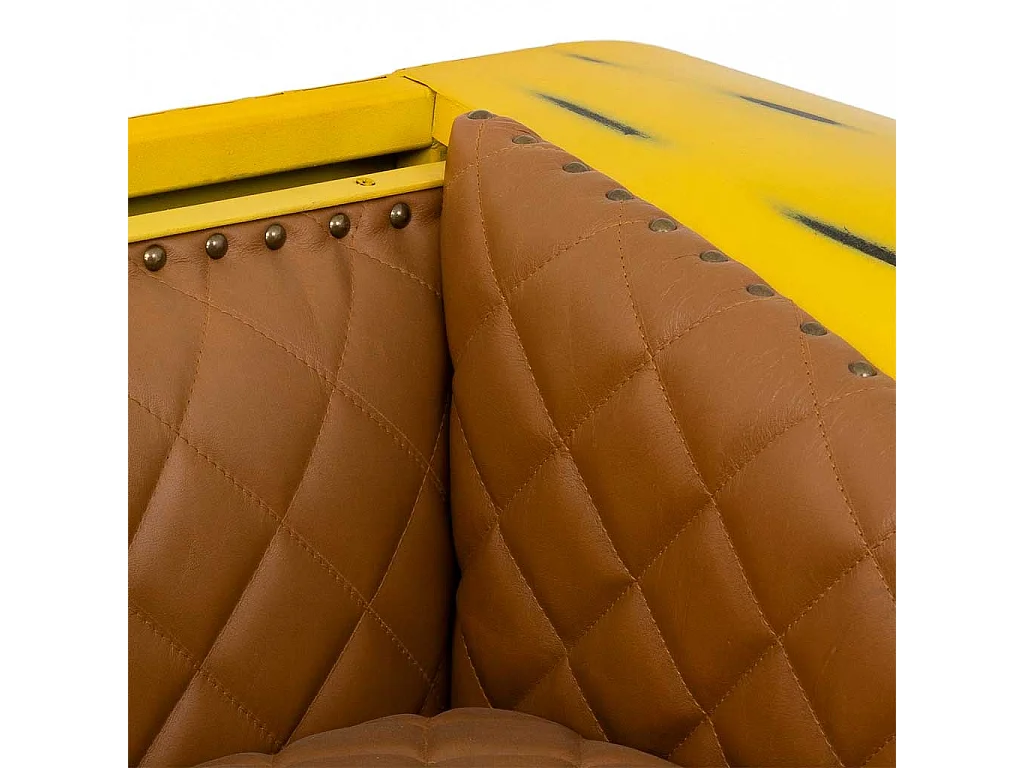 Canapé de voiture jaune 154x76x70