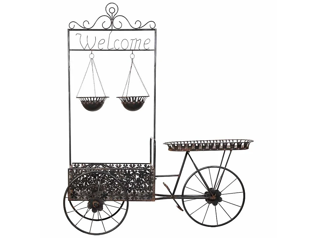 Carrinho expositor de metal 194.95x73.03x237.49h cm