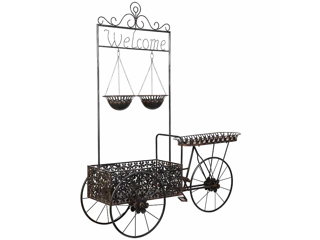 Carrinho expositor de metal 194.95x73.03x237.49h cm