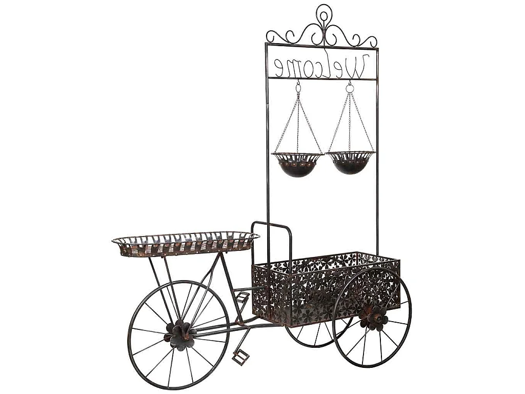 Carrinho expositor de metal 194.95x73.03x237.49h cm