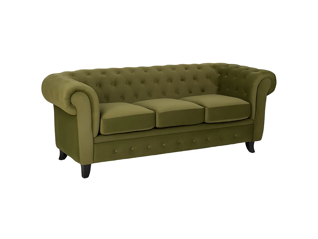 Divano verde 199x82x76h cm