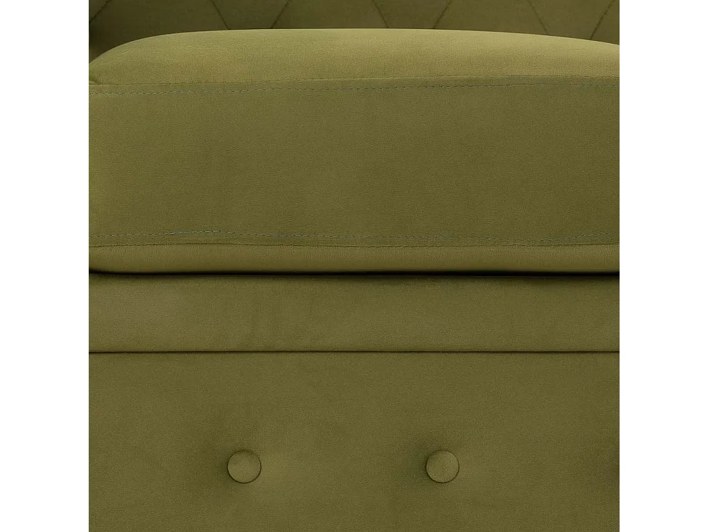 Divano verde 199x82x76h cm