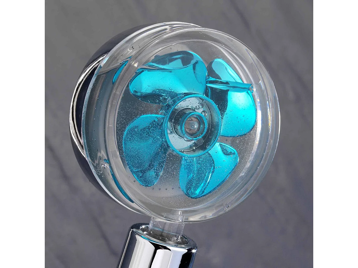 Pommeau de Douche à Hélice "Hydro" 25cm Transparent