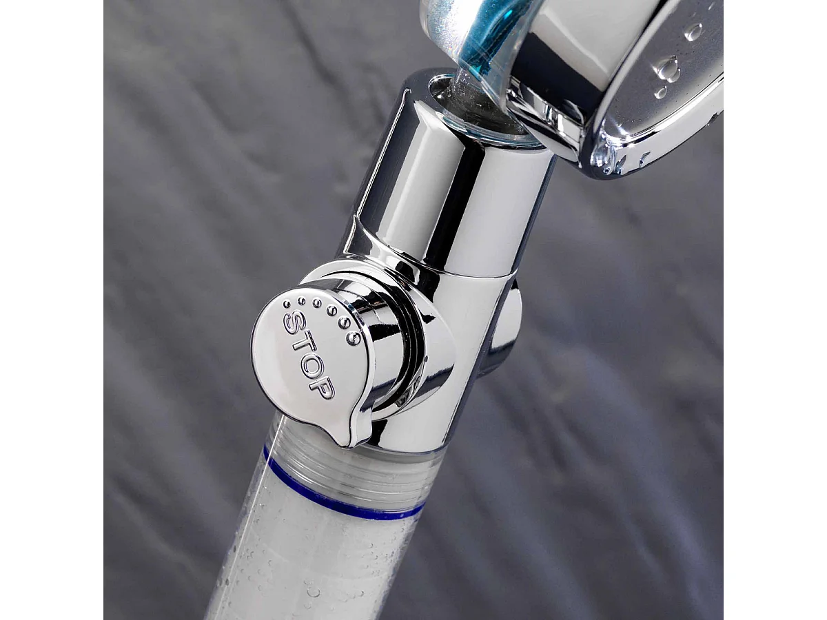 Pommeau de Douche à Hélice "Hydro" 25cm Transparent
