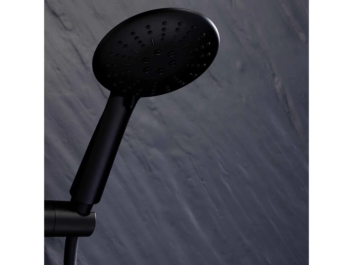 Pommeau de Douche 3 Fonctions "Hydro" 23cm Noir