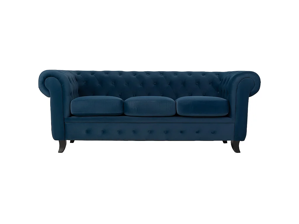 Divano blu navy 199x82x76h cm