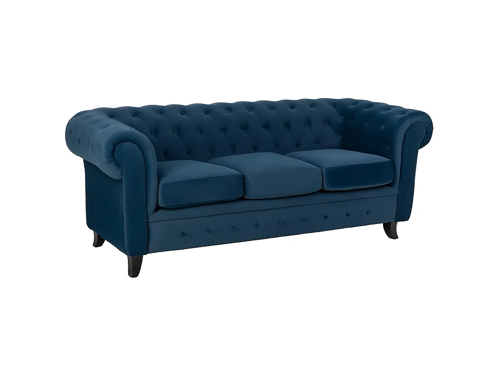 Divano blu navy 199x82x76h cm