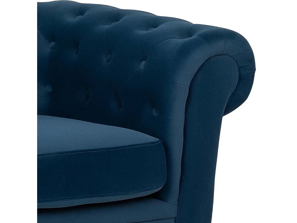Divano blu navy 199x82x76h cm